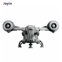 4453 PCS STEM Giant Razor Ship Model DIY Kit pour enfants avec lumières LED avec d'énormes canons de pont et de l'espace