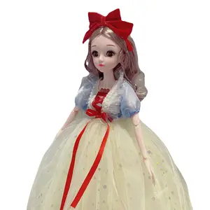 60CM Princess Elsa Music Doll Multi-jointed Winking Bar bie doll Girl toy doll