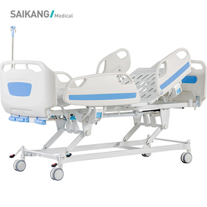 SAIKANG-cama de Hospital médica con ruedas, ajustable, Manual, clínica, 3 funciones, venta al por mayor, <span class=keywords><strong>D3d</strong></span> - Product Image 3