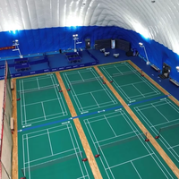Dôme gonflable en membrane PVDF à commande intelligente, taille personnalisée, pour structure sportive intérieure, piscine