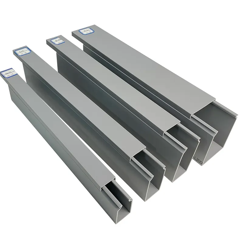 WBO Solid PVC Trunking 80X60 Distribution cabinet cable routing slot Fire-proof Raceway Trough plastic troughs for cable wiring