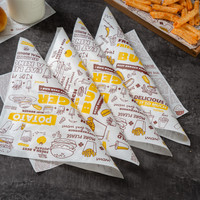 Papier d'emballage personnalisé imprimé pour hamburgers, résistant à la graisse, pour la restauration rapide, charcuterie, sushi, shawarma, sandwich, pain, simple face