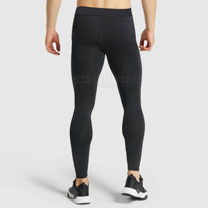 Best Quality Quick Dry <b>Men's</b> Knitted <b>Leggings</b> <b>Compression</b> Sports Wear for Workout Running Fitness Plus Sizes Available Gym Use - Product Image 2