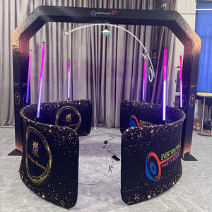 Portable Wedding Vogue Backdrop <b>for</b> 360 With Led Fill Light 360 Photo Booth Enclosure Backdrop - Product Image 1