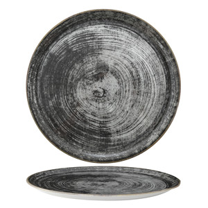 Plato para Pizza Saturnia Napoli Negro Redondo con Impresión Digital de 31 cm para Restaurante, Catering, Hotel, Suministros al por Mayor - Product Image 1