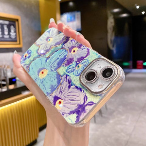 Case per cellulare con pittura a olio con fiori di rosa blu per <span class=keywords><strong>iPhone</strong></span> 15 14 Pro 13 Pro Max 12 <span class=keywords><strong>11</strong></span> Pro Max PC - Product Image 6