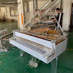 Piano de Cola Transparente de Acrílico Cristalino Middleford, Instalación en EE. UU., Sistema de Reproducción Automática con Disco de Piano Prodigy IQ Flash - Product Image 4