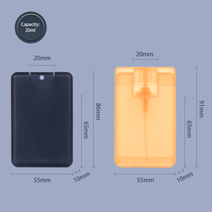 El dezenfektanı cep parfüm kredi kartı sprey şişe Mini siyah beyaz kırmızı 20ml serigrafi özelleştirilmiş pompa püskürtücü ST - Product Image 6