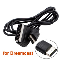 Câble Scart RGB de 1,8 m pour consoles de jeux vidéo rétro PS2/PS1//SEGA Mega Drive1/MD2/DC Dreamcast/Saturn/XBOX/XBOX 360, ventes d'usine
