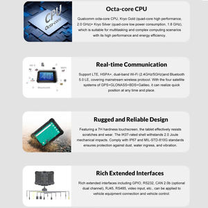 Tablette robuste 3Rtablet de 10 pouces pour véhicules, certifiée MIL-STD-810G IK07, idéale pour l'exploitation minière, la gestion des taxis et la gestion des déchets - Product Image 4