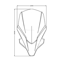 DANCARO moto pare-brise pare-brise vent déflecteur garde moto accessoires pour YAMAHA MT07 MT-07 2021 +
