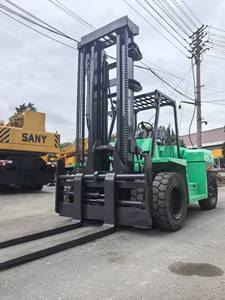 Montacargas Diésel Mitsubishi FD150 Usado, Capacidad de 15 Toneladas, Motor Original, Montacargas Todoterreno en Venta - Product Image 4