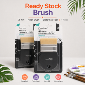 Pinceau d'expression <span class=keywords><strong>abstraite</strong></span> Giorgione 75 mm, fournitures artistiques professionnelles, poils de porc, pour <span class=keywords><strong>peinture</strong></span> acrylique et à l'huile - Product Image 1