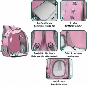 Toptan şeffaf havalandırmak için şeffaf kedi kabarcık sırt çantası <span class=keywords><strong>Pet</strong></span> seyahat taşıyıcısı kediler ve köpekler sırt çantası - Product Image 4