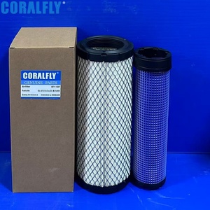 Kit de Filtro de Aire Interno y Externo para Excavadora 6666333 6666334 para Kubota KX121-3 KX161-3 M4700 - Product Image 1