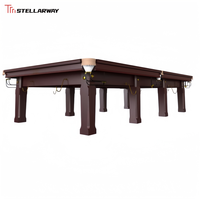 Mesa de Snooker de Diseño Moderno y Lujoso de 12 pies, Resistente a los Arañazos, Estructura Desmontable, Mesa de Billar Profesional para Interiores