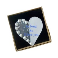 Ensemble porte-clés et aimant de réfrigérateur en forme de cœur de fleur de perle, cadeau souvenir pour mariage, fiançailles, célébration, cadeaux pour invités