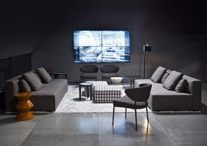 Chaise de salle à manger en tissu avec pieds en métal de luxe léger de conception italienne pour les restaurants et les hôtels - Product Image 6