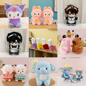 兔子娃娃定制毛绒玩具制造pp棉8英寸毛绒动物玩具圣诞毛绒玩具爪机 - Product Image 3