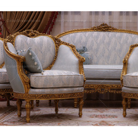Reproduction de meubles Louis XV Meubles de salon Sculpture sur bois Ensemble de canapé Meubles arabes