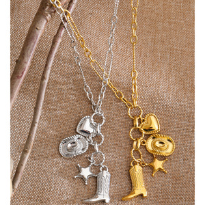 Collar JINYOU 1913 Vintage de Acero Inoxidable con Colgante en Forma de Estrella y Corazón, Cadena Chapada en Oro Resistente al Agua, Collar para Mujer - Product Image 4