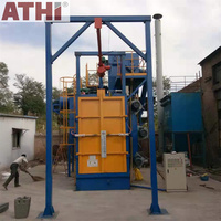 Machine de sablage à crochet Q37 avec moteur PLC, capacité 500-8000 kg, pour le nettoyage industriel des structures en acier moulé et forgé, vitesse 70-85 m/s