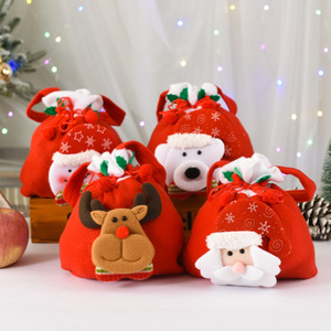 Vente en gros de sacs à main de décoration de Noël, de sacs cadeaux du Père Noël et de sacs à fruits de Noël - Product Image 1