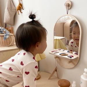 <span class=keywords><strong>Miroir</strong></span> mural moderne en bois, écologique, pour chambre d'enfant, chambre <span class=keywords><strong>de</strong></span> bébé, chambre d'hôpital, <span class=keywords><strong>miroir</strong></span> <span class=keywords><strong>de</strong></span> maquillage Montessori, vente en gros - Product Image 6