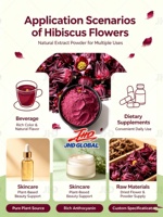 Ekstrak Hibiscus 10:1 TLC Bubuk Ekstrak Hibiscus Sabdariffa Bahan Botani
