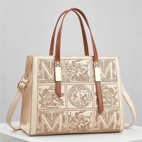 Sac Bandoulière Femme 2024 Tendance Luxe Léger, Broderie Mode Nouvel An, Fermeture Éclair, en Polyester
