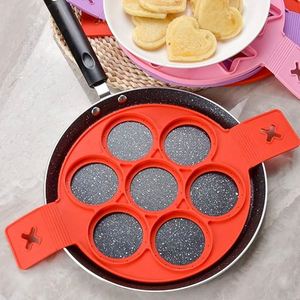 Wholesale Nonstick Pancake Molds Ring <b>Silicone</b> Fried Mould Reusable Maker Kitchen Cooking Baking <b>Tools</b> - Product Image 6