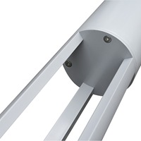 Lampadaire LED en aluminium étanche IP65 pour aménagement paysager et éclairage public, carré, pour parcs, jardins et allées, certifié CE, garantie 5 ans