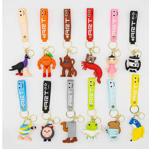 Llaveros de PVC con diseño de animales 3D estilo italiano, novedad de 2026, personalizados, estilo Brr Brr Patapim, accesorios para regalo al por mayor - Product Image 1