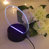 Tableau de Messages Acrylique Effaçable DIY LED, Cadeau, Stylo 3D, Tableau Mémo Acrylique Réinscriptible, Veilleuse LED Avec Stylo