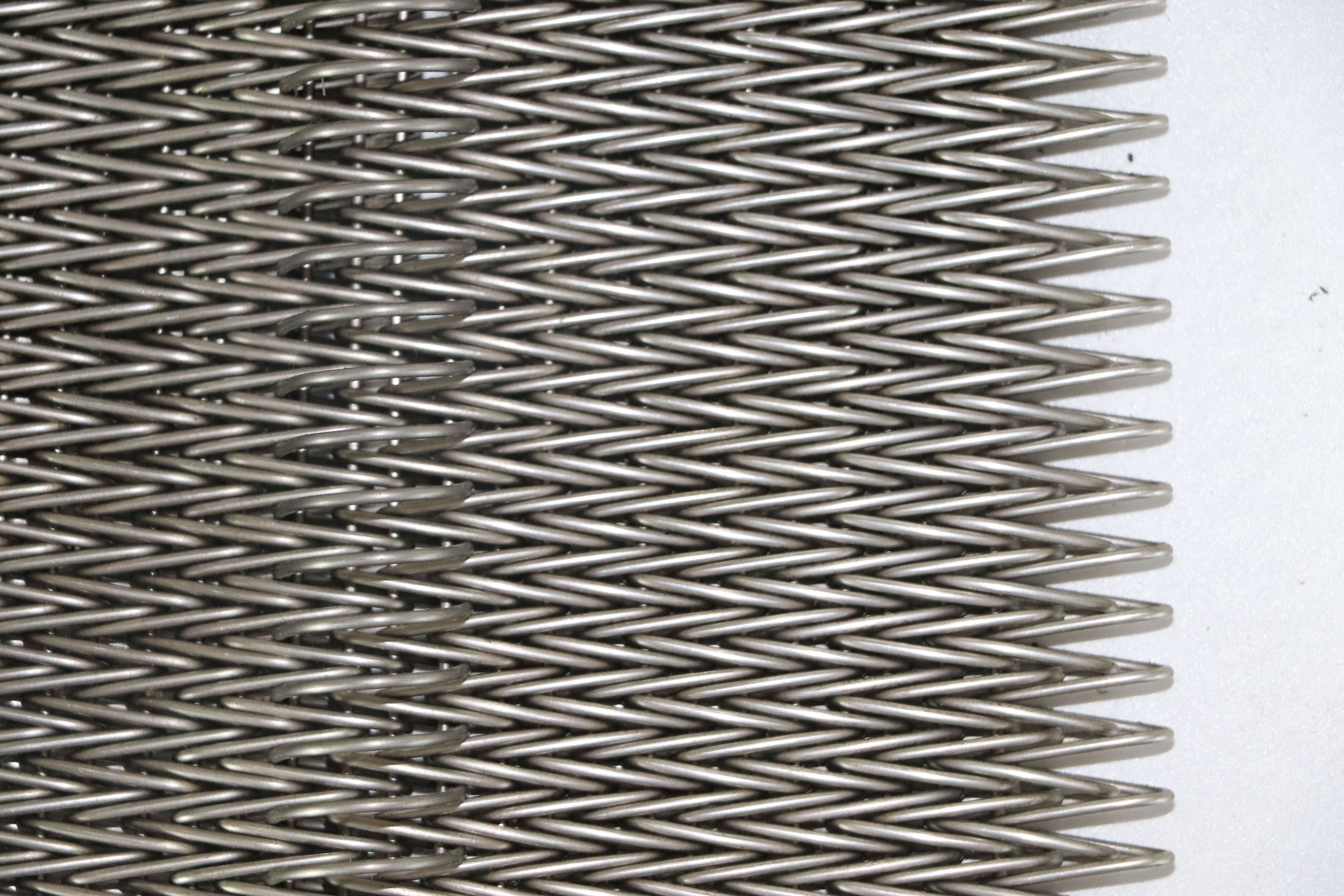 Stainless Steel Herringbone Conveyor Belt Dutch Weave Wire Mesh