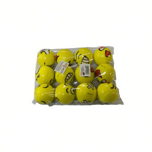 Balles éponge jaunes 6 cm pour fête, lot de 12 - Product Image 2