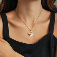 Cadena de clavícula simple, joyería de animales marinos de moda, Serie de océano de acero inoxidable, collar con colgante de pez delfín de tortuga