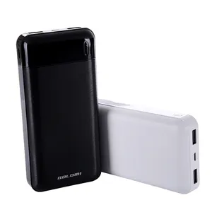 BOLOMI 브랜드 스마트 전원 은행 20000 mAh 더블 USB Powerbank