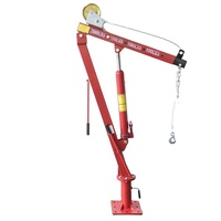 Grúa Hidráulica para Camioneta OEM de 2000 LBS con Cabrestante Manual, Elevador Giratorio de 360 Grados, Grúa de Acero Tipo Davit