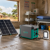 Générateur solaire LiFePO4 12,8 V 281 Ah, station d'alimentation portable 3600 Wh, sortie AC max 3000 W pour la maison, coupure de courant, hors réseau, Afrique
