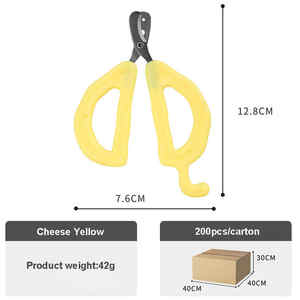 <span class=keywords><strong>Fromage</strong></span> original double trou coupe-ongles pour animaux de compagnie toilettage pour animaux de compagnie facile coupe-ongles professionnel - Product Image 3