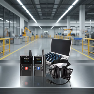 <b>Wireless</b> Full-duplex Two Way digital Tour Guide Intercom Noise Reduction <b>Headsets</b> System Plant Tour Factory Visit Retekess TT126 - Product Image 1