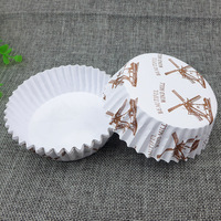 Moule à cupcakes en papier kraft en forme de tulipe, écologique, pour présentation de desserts de mariage de style rustique