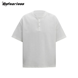 Camiseta Casual de Alta Calidad para Hombre, Venta al por Mayor, Estilo Cleanfit, Transpirable, con Botones, Tejido Jacquard, Personalizable - Product Image 3