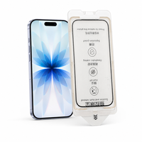 Coque rigide pour iPhone 17 Pro Max avec compartiment anti-poussière et protection d'écran en verre trempé HD, compatible avec iPhone 16, 15, 14, 13, 12