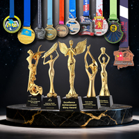 Trophées et médailles Vistarts en gros, médailles de récompense personnalisées en alliage de zinc 3D, médailles de basket-ball et de football avec rubans