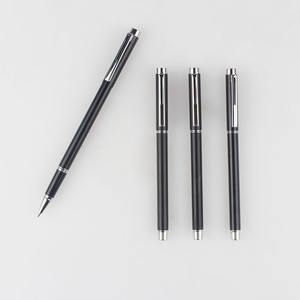 Bolígrafo de Gel Metálico Negro Delgado Promocional para Hotel con Logotipo Personalizado Grabado con Láser para Publicidad en Material de Oficina - Product Image 6
