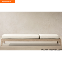 Chaise longue de luxe en teck pour l'extérieur, réglable, pour le bord de la piscine, la terrasse, les meubles de resort