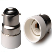 Convertisseur de douille d'ampoule à LED B22 vers E14 Adaptateur de base d'ampoule de lampe Convertisseur ignifuge B22 vers E14 Support de lampe