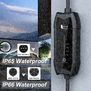 Cargador Rápido para Vehículos Eléctricos Portátil de 16A Monofásico, Estación de Carga Doméstica Tipo 1, Cables de Carga, Pantalla LCD de 1.8 Pulgadas - Product Image 6